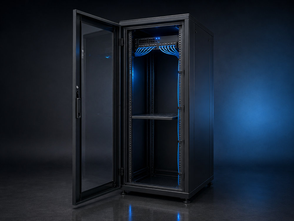 SRM server and network cabinet